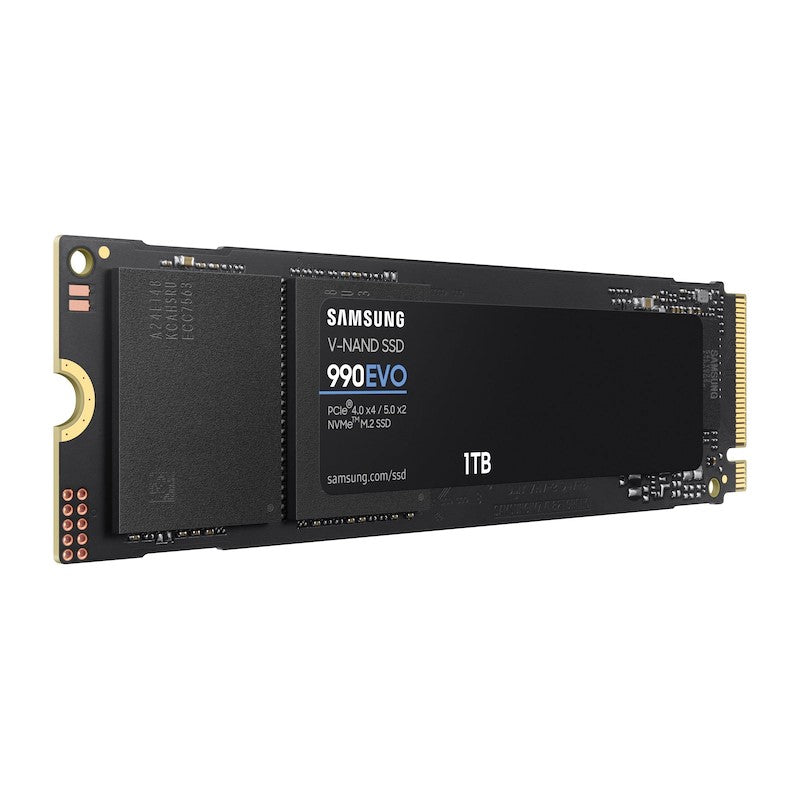 Samsung 990 EVO 1TB PCIe Gen 4x4, Gen 5x2 M.2 2280 NVMe Internal SSD Samsung 990 EVO 1TB PCIe Gen 4x4, Gen 5x2 M.2 2280 NVMe Internal SSD